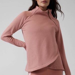 Athleta Kozy Karma Pullover Palermo Pink Size XS